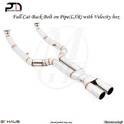 Stainless Full Cat-Back Bolt on Pipe(LXR) with Velocity box by Meisterschaft for BMW F12/F13 (Coupe/Convertible) M6